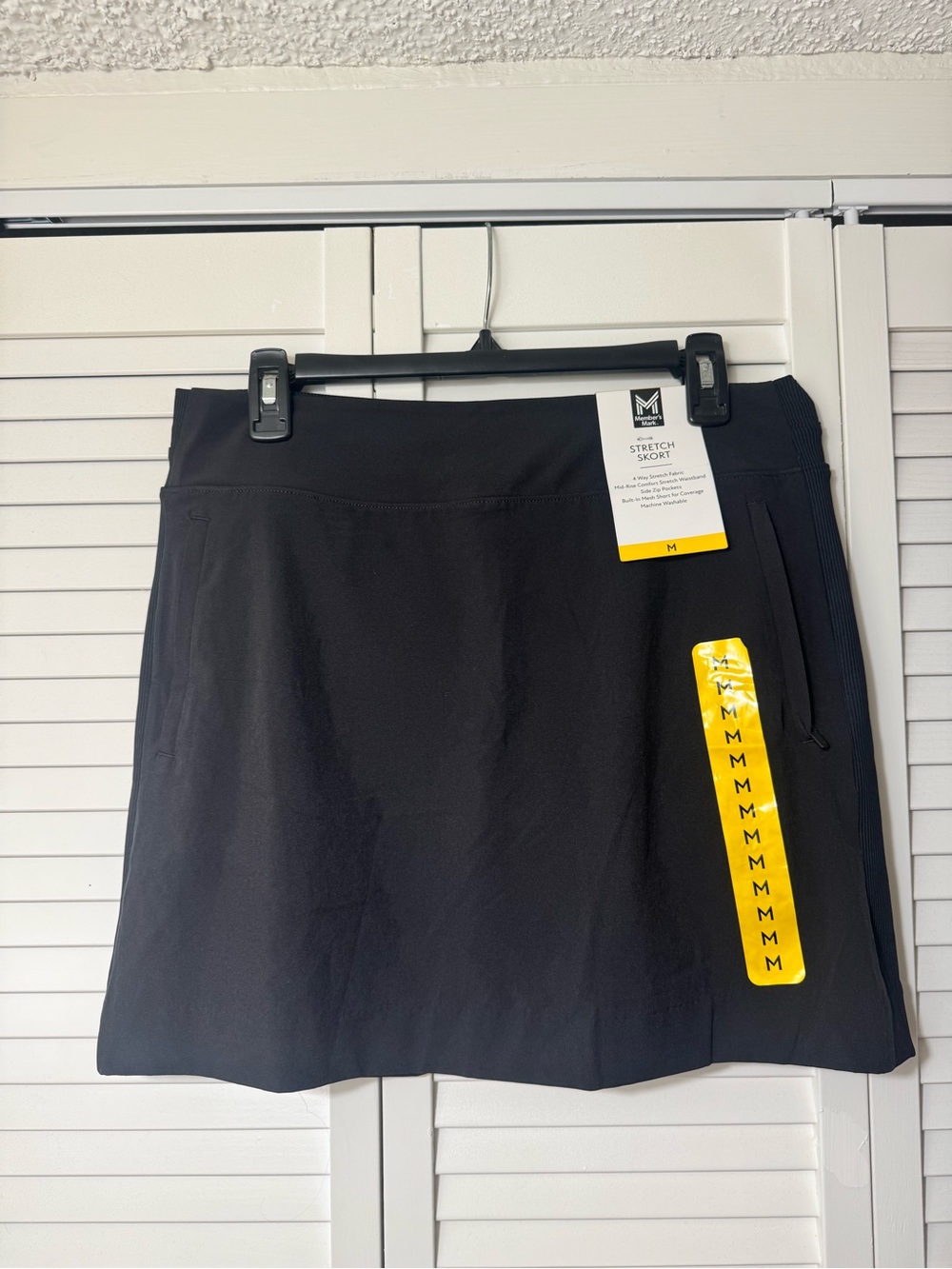 Stretch Skort Mini - Black - M